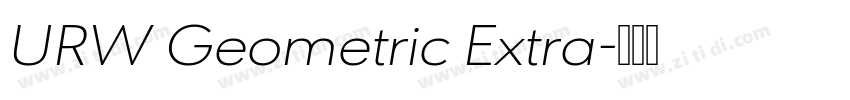 URW Geometric Extra字体转换